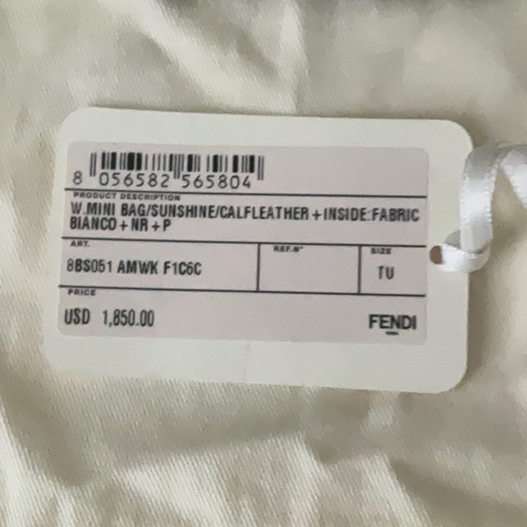 Fendi Black and White Crossbody Bag - Picture 7 of 7